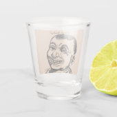 Merkwürdiger Typ Schnapsglas (Rückseite)