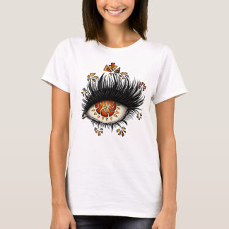 Merkwürdiges Auge der digitalen Kunst von Lava T-Shirt