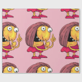 Merkwürdiges Frauen-Packpapier Geschenkpapier (Flach)