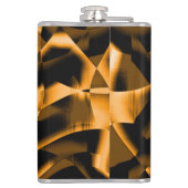 Merkwürdiges Gewirr verbrannter Bänder, orange und Flachmann (Rückseite)