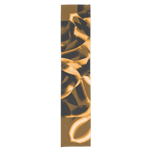 Merkwürdiges Gewirr verbrannter Bänder, orange und Kurzer Tischläufer (Vorderseite)