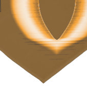 Merkwürdiges Gewirr verbrannter Bänder, orange und Kurzer Tischläufer (Ecke)