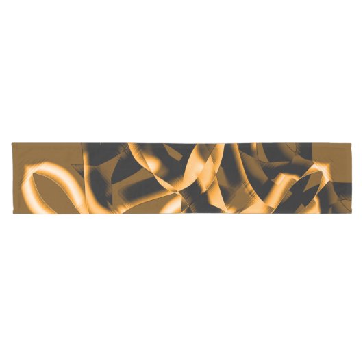 Merkwürdiges Gewirr verbrannter Bänder, orange und Kurzer Tischläufer (Horizontal)