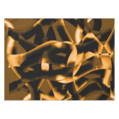 Merkwürdiges Gewirr verbrannter Bänder, orange und Tischdecke (Vorderseite (Horizontal))