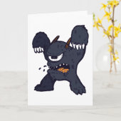 Merkwürdiges Monster Karte (Gelbe Blume)