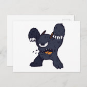 Merkwürdiges Monster Postkarte (Vorne/Hinten)