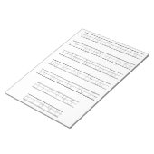 Merkzettel für Alphabet- und Zahlendarstellung Notizblock (angewinkelt)