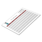 Merkzettel für das Prüfprotokoll Notizblock (angewinkelt)