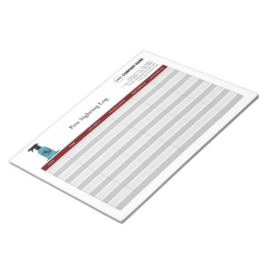 Merkzettel für das Prüfprotokoll Notizblock (angewinkelt)