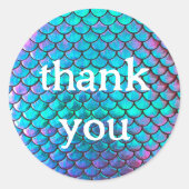 Merkzettel-Muster danke Runder Aufkleber (Vorderseite)