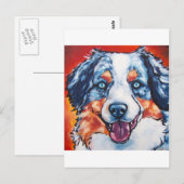 Merle Aussie Postkarte (Vorne/Hinten)