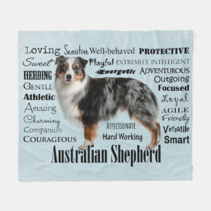 Merle Australian Shepherd Fleecedecke