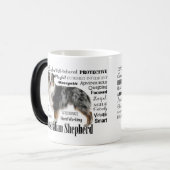 Merle Australian Shepherd Verwandlungstasse (Vorderseite Links)