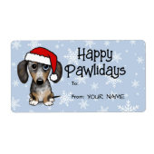 Merle Dapple Dackel Dog Weihnachten bis von Gesche (Vorne)