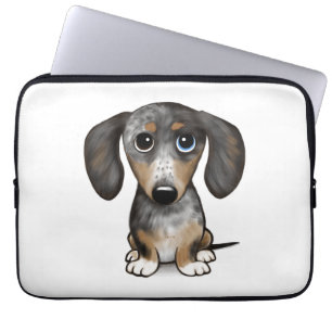 Merle Dapple Dackel Niedliche Dackel Dog Laptopschutzhülle