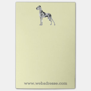 Merle Deutsche Dogge Post-it Klebezettel