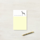 Merle Deutsche Dogge Post-it Klebezettel (Auf Schreibtisch)