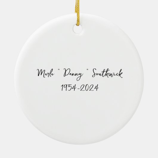 Merle Southwick Keramik Ornament (Hinten)