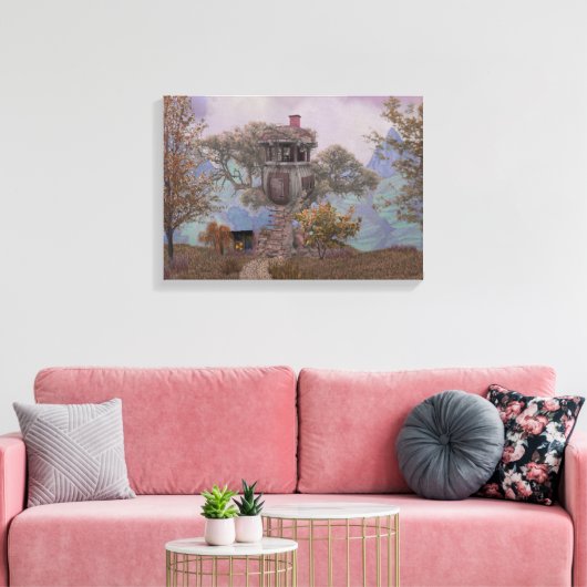 Merle's Treehouse Leinwanddruck (Insitu (Wohnzimmer))