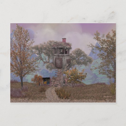 Merle's Treehouse Postkarte (Vorderseite)
