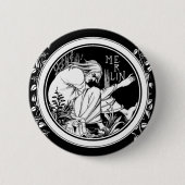 Merlin Art Nouveau Fantasy Button (Vorderseite)