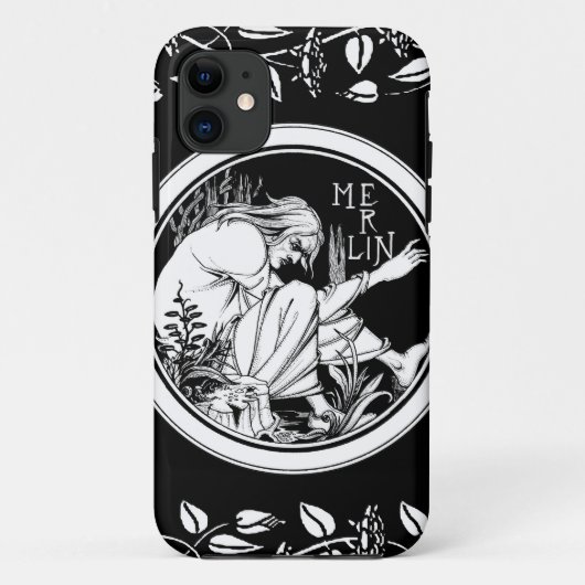 Merlin Art Nouveau Fantasy Case-Mate iPhone Hülle (Rückseite)