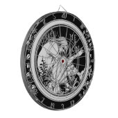 Merlin Art Nouveau Fantasy Dartscheibe (Vorderseite Links)