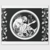 Merlin Art Nouveau Fantasy Geschenkpapier (Flach)