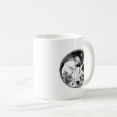 Merlin Art Nouveau Fantasy Kaffeetasse (VorderseiteRechts)