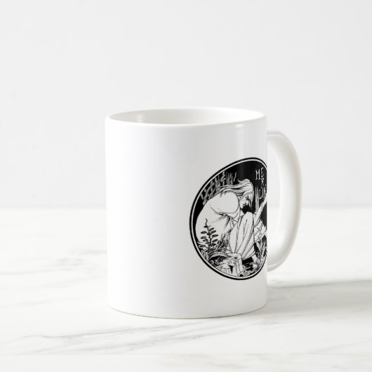 Merlin Art Nouveau Fantasy Kaffeetasse (VorderseiteRechts)