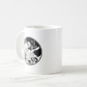 Merlin Art Nouveau Fantasy Kaffeetasse (Vorderseite Links)