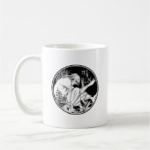 Merlin Art Nouveau Fantasy Kaffeetasse (Links)