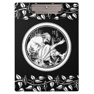 Merlin Art Nouveau Fantasy Klemmbrett
