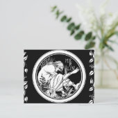 Merlin Art Nouveau Fantasy Postkarte (Stehend Vorderseite)