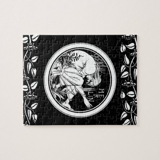 Merlin Art Nouveau Fantasy Puzzle (Horizontal)
