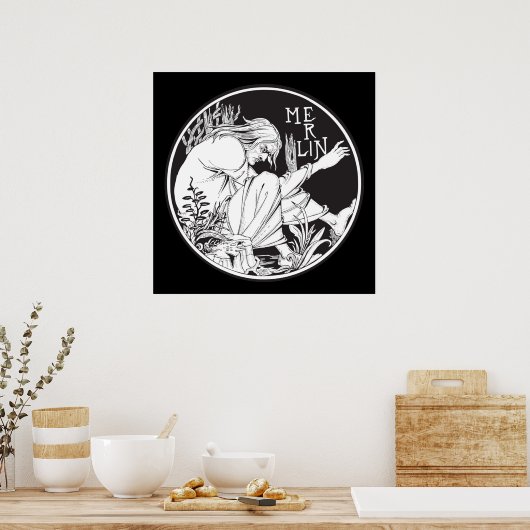 Merlin Aubrey Beardsley Poster (Küche)