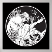Merlin Aubrey Beardsley Poster (Vorne)