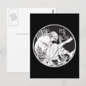 Merlin Aubrey Beardsley Postkarte (Vorne/Hinten)