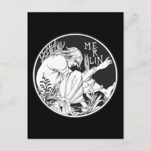 Merlin Aubrey Beardsley Postkarte