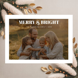 Merlin & Bright Custom Family Design Ferienkarte Feiertagskarte