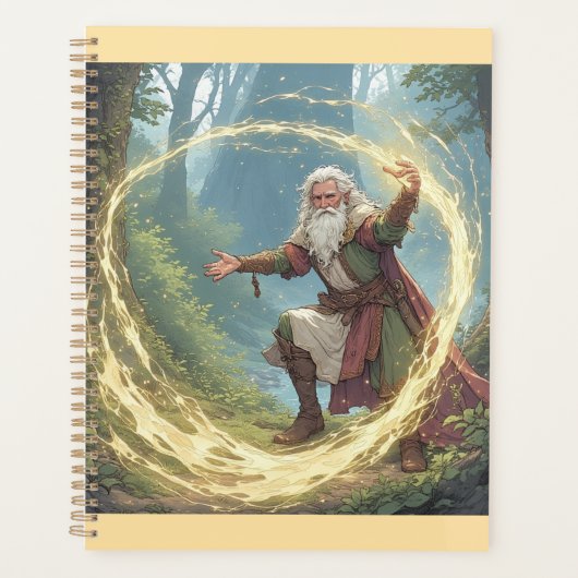 Merlin der Zauberer im Wald Planer (Vorderseite)