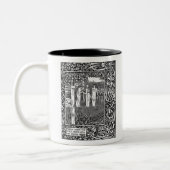 MERLIN, durch Aubrey Beardsley - HD Zweifarbige Tasse (Links)