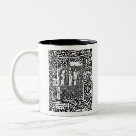 MERLIN, durch Aubrey Beardsley - HD Zweifarbige Tasse (Links)