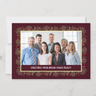 Merlin Frame Business Holiday Foto Card Feiertagskarte