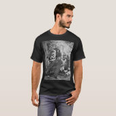 Merlin in Schwarz-Weiß-T - Shirt (Vorne ganz)