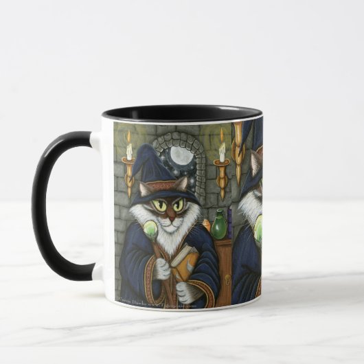 MERLIN-Magier-Zauberer-Katzen-magische Tasse (Links)