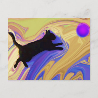 Merlin Playing Postcard Postkarte