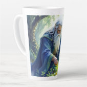 Merlin Practicing Herbalism Latte Mug Milchtasse (Linke Ecke)