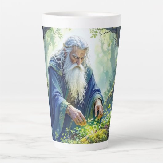 Merlin Practicing Herbalism Latte Mug Milchtasse (Vorderseite)