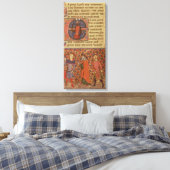 Merlin tutoring Arthur Leinwanddruck (Insitu (Schlafzimmer))